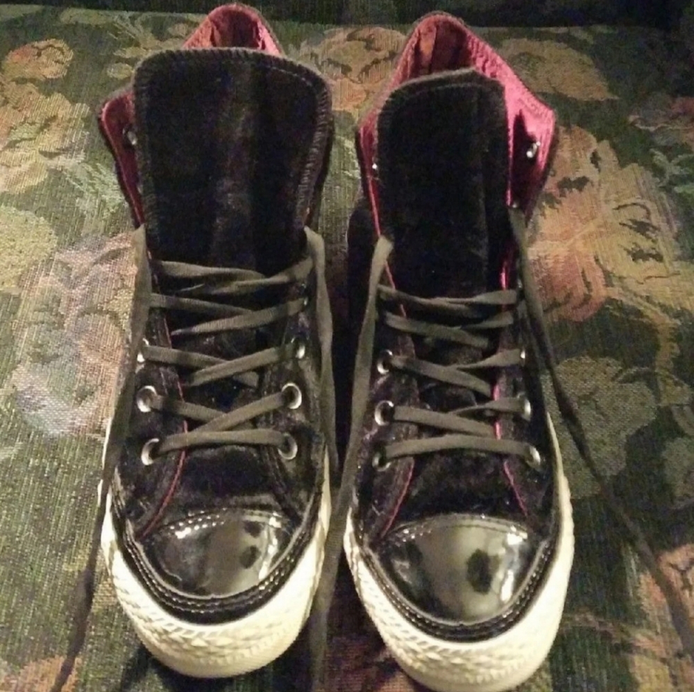RARE! Studded Velvet Converse Sneakers